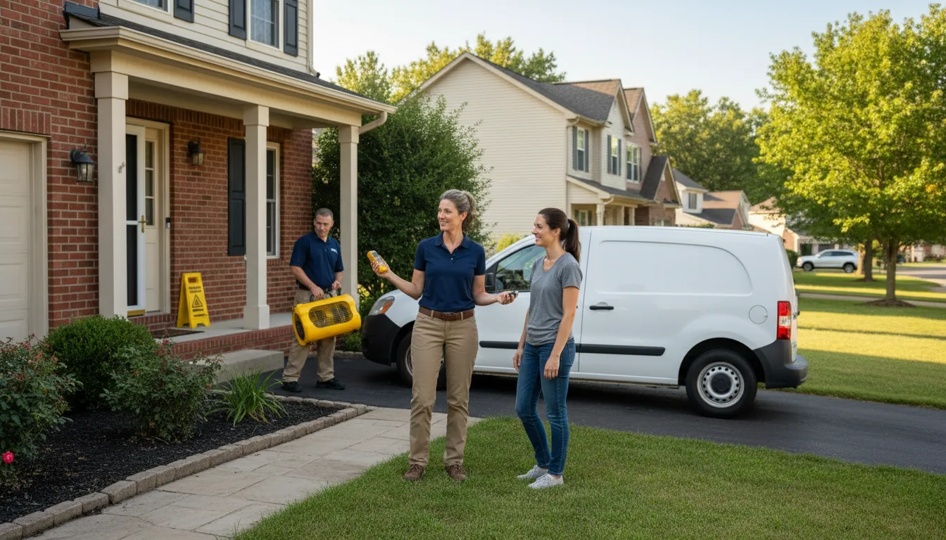Residential water damage restoration in Deepwater, NJ